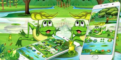 Cute green frog theme 截圖 3