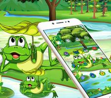 Cute green frog theme 截圖 1