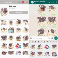 Cute Dog Stickers - WAStickers-poster