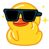 Cute Duck Stickers WAStickers