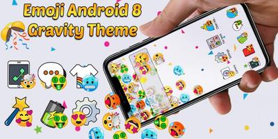 Cute Emoji Face Gravity Theme screenshot 3