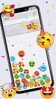 Cute Emoji Face Gravity Theme poster