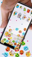 Cute Emoji Face Gravity Theme screenshot 1