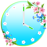 Flowers Clock Widget