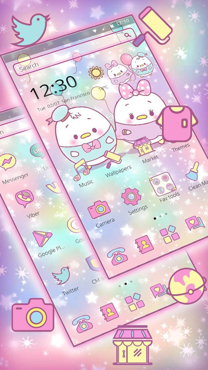 Cute Kawaii Couple Love Theme For Android Apk Download - cute goo roblox