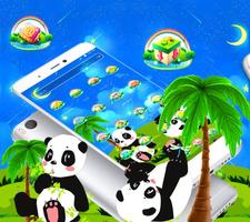Tema panda cinta lucu screenshot 1