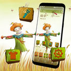 Cute Scarecrow Launcher Theme icône