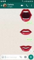Liebe Lippen aufkleber für WhatsApp Screenshot 2
