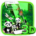 3D Cute Panda Parallax Launcher Theme