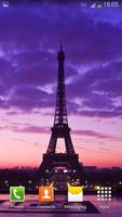 باريس خلفية متحركة الملصق