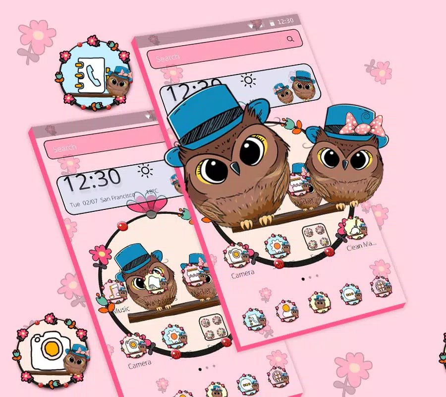Cute Cartoon Owl Couple Theme APK for Android Download Cute Cartoon Owl Couple Theme APK for Android Download