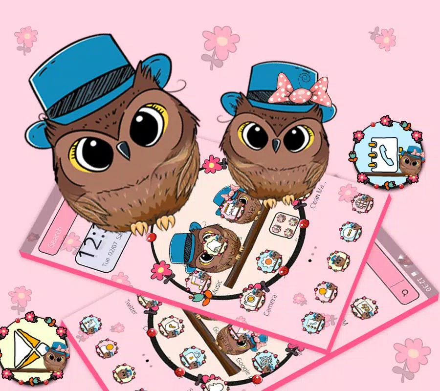 Cute Cartoon Owl Couple Theme APK for Android Download Cute Cartoon Owl Couple Theme APK for Android Download