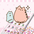 Cute Pusheen Cat Gravity Theme icône