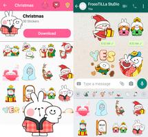 Rabbit Stickers ảnh chụp màn hình 1