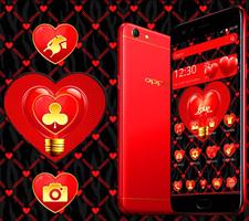 Cute Red Kitty Theme screenshot 1
