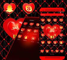 Cute Red Kitty Theme screenshot 3