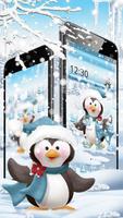 Cute snow penguin theme تصوير الشاشة 2