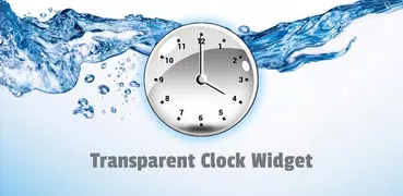 透明な 時計ウィジェット