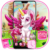 Cute unicorn theme Zeichen