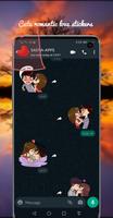 cute romantic love stickers постер