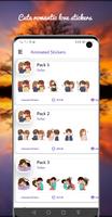 cute romantic love stickers скриншот 1