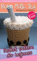Boba Milk Tea Crochet Pattern ポスター