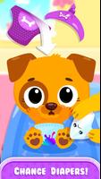 Cute & Tiny Baby Care - My Pet Kitty, Bunny, Puppy Affiche