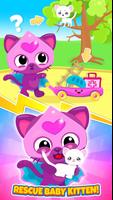 Cute & Tiny Superheroes - Brave Pets to the Rescue الملصق