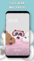 Cute Bear Wallpaper Affiche