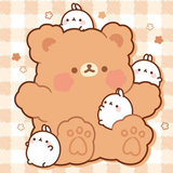 Kawaii Bear Wallpaper 4K HD