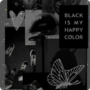 黒の美的壁紙 APK