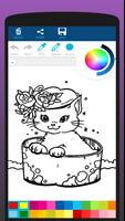 귀여운 고양이 색칠 공부 스크린샷 3