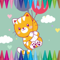Cute Cat Coloring Book