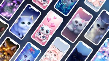 Cute Cats Wallpaper پوسٹر