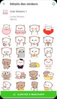 Cute Mochi Sticker ảnh chụp màn hình 1