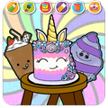 Coloring books Sweet Cakes