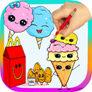 How To Draw happy Food APK