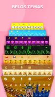 Teclado Emoji Keyboard com Foto & Teclado Animado Cartaz