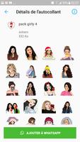 ملصقات بنات كيوت Girly - WAStickerApps‎ screenshot 1