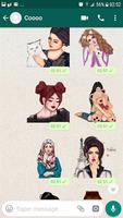 ملصقات بنات كيوت Girly - WAStickerApps‎ screenshot 3