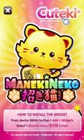 Kawaii Lucky Cat / Maneki Neko Affiche