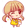 Cute Korean Chibi Girl Sticker