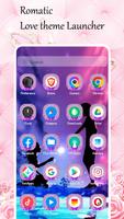 Romantic Love Launcher 3D 2023 تصوير الشاشة 1