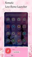 Romantic Love Launcher 3D 2023 تصوير الشاشة 2