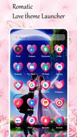 Romantic Love Launcher 3D 2023 تصوير الشاشة 3