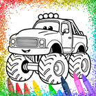 Glitter Cute Truck Coloring ไอคอน