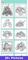 Glitter Cute Truck Coloring ภาพหน้าจอ 2
