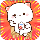 Cute Mochi Peach Cat Stickers APK