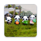 Cute Panda Cartoon Wallpaper آئیکن