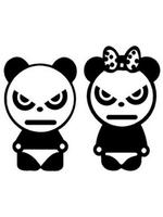 Cute Panda Cartoon Wallpaper پوسٹر